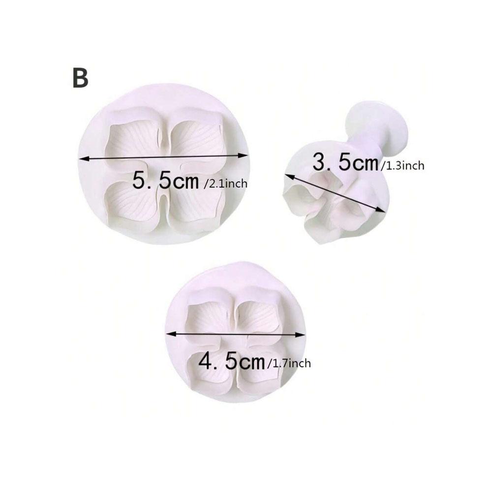 Moule à Biscuits Hydrangée Fleur Fondant Sucre Art Piston Coupeur Décoration Gâteau Biscuit Moule Fleurissant Outil de Pâtisserie DIY