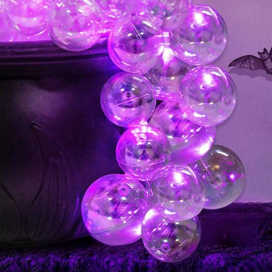 Yousheng Glowing Witch's Cauldron Set DIY Light-Up Bubbling Cauldron Black Plastic Witch Bowl with Ball for Halloween Indoor Decoration