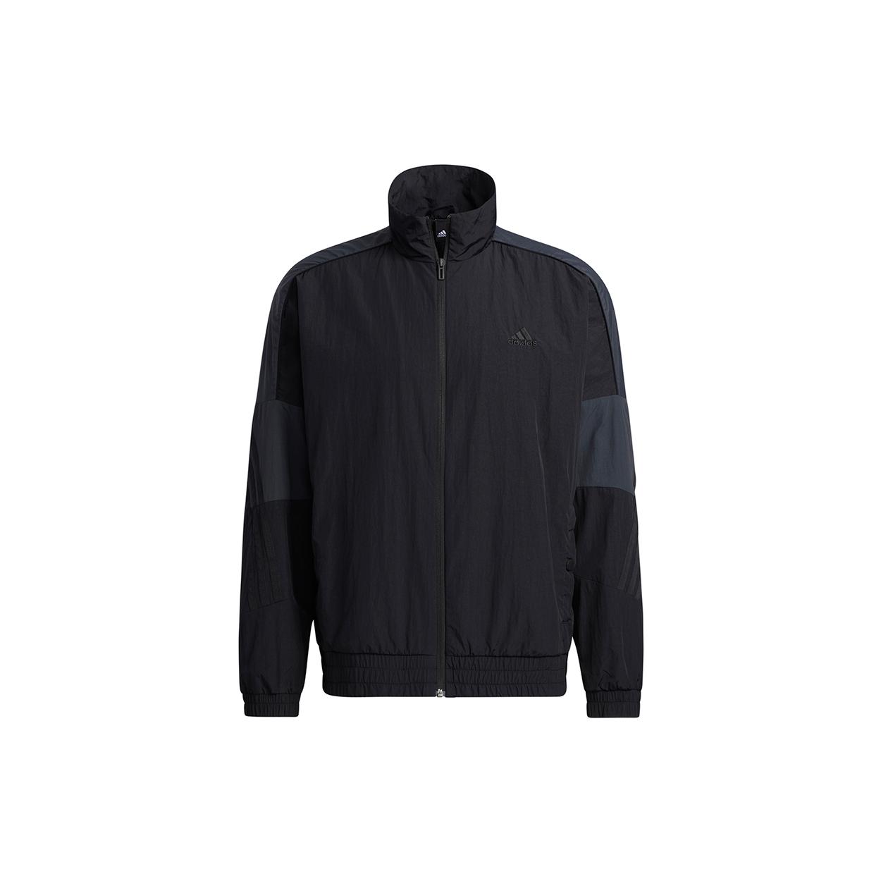 Спортивная куртка-топ Adidas, тканая, мужская, черная, GT6358 XL