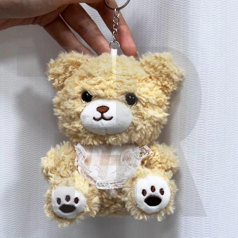 Super Cute Baby Bear Plush Keychain Couple Bag Pendant Girl Doll Small Doll Bag Birthday Gift