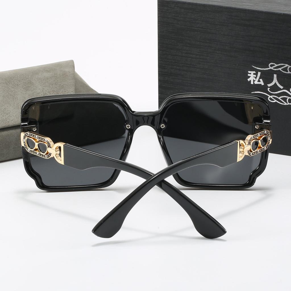 European and American Style Oversized Sunglasses for Women, High-end and Stylish Sun Protection Glasses