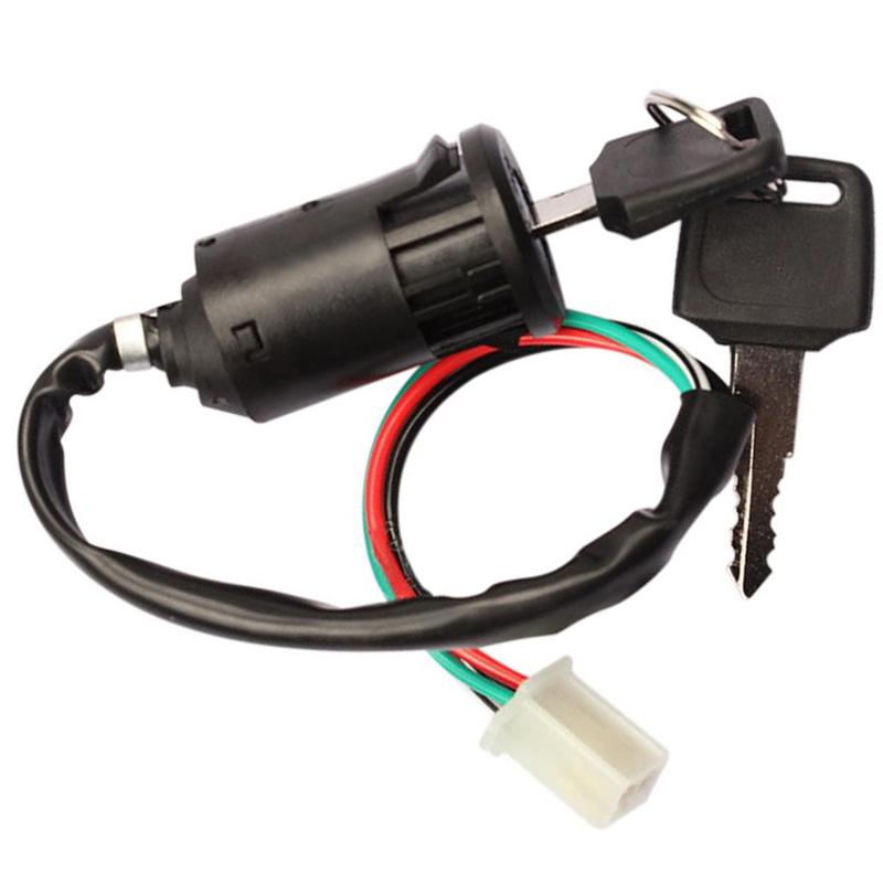 

ATV Ignition Switch Key With Wire & Lock for Most Quad Dirt Bikes 50cc/70cc/110cc/125cc/150cc/250cc Motorbike ATV Quad Dirt Bike
