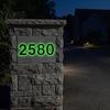 Glow in The Dark Adhesive Decals Number Stickers, Luminous Self-Adhesive House Numbers for Visible Green Light Mailbox Door Wall, Emergency Guide Home