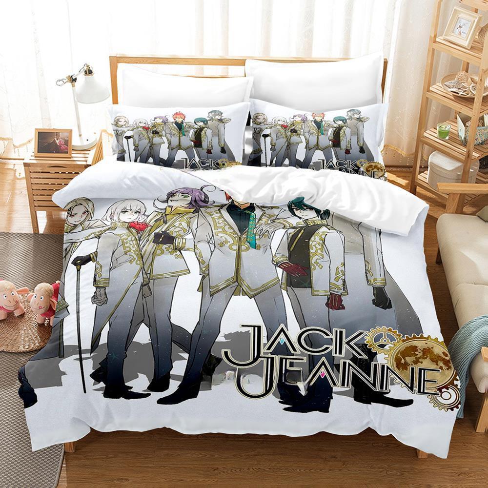 Game Jack Jeanne Bedding Set Single Twin Full Queen King Size Bed Set Adult Kid Bedroom Duvet cover Sets Anime Bed Sheet Set