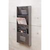 Industrial Metal Wall Letter Rack 4 [Storage] [Wall-Mounted]