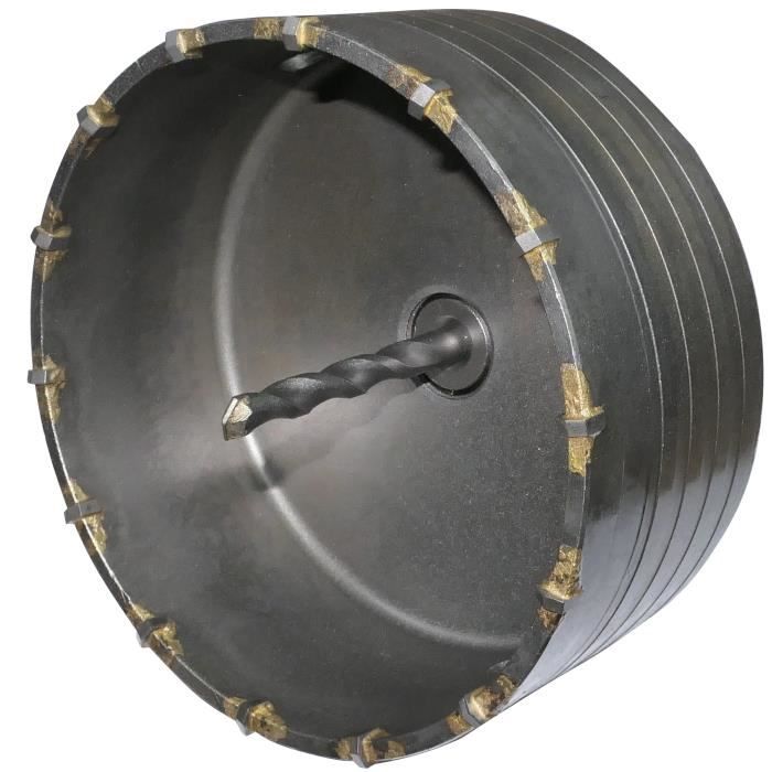 Scie-cloche à béton - aerzetix - c49475 - 130mm - sds-plus - acier trempé