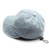 Retro Washed Denim Sun Hats For Women Fashion Wide Brim Adjustable Baseball Caps Casual Outdoor Sun Visors Hat