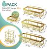Adhesive Shower Caddy 6-PackGifts for Women Mom Heavy Weight Bearing Large Wall Mounted Bathroom Shelves Rack Organizer Storage