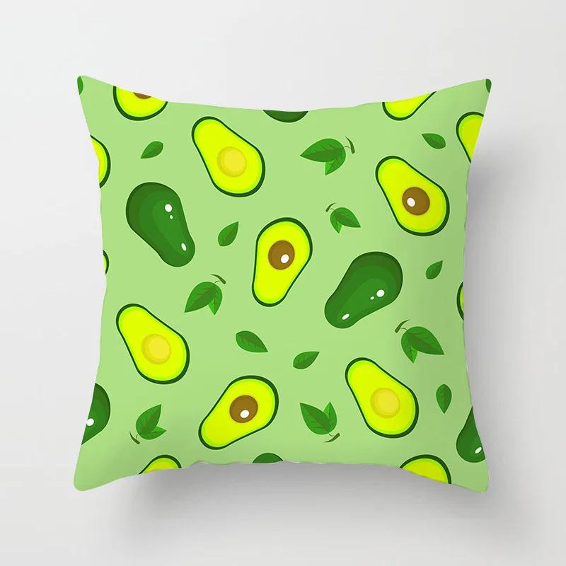 

Lemon water pattern watermelon red blue polyester throw pillow waterproof oilcloth car interior sofa decoration pillowcase 40911 12x12Inch