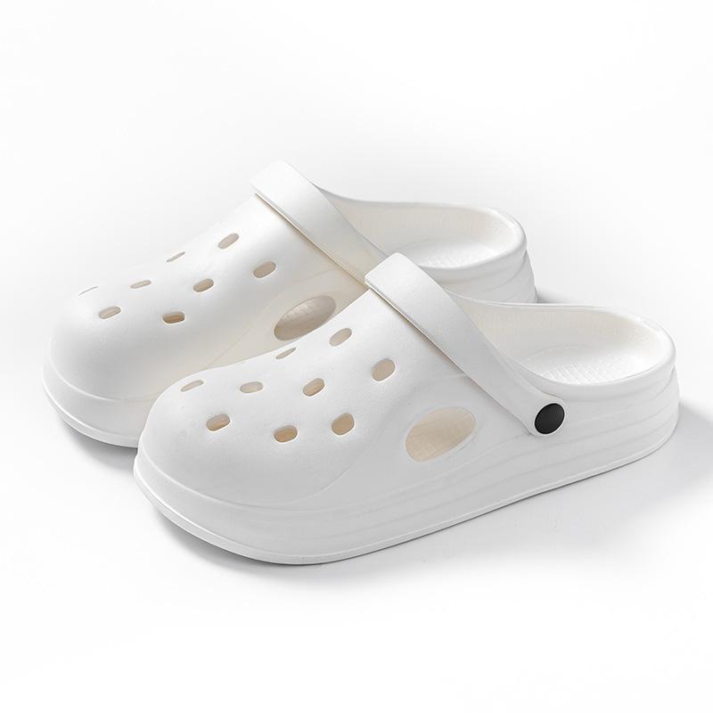 Nové dámské pantofle s uzavřenou špičkou s kresleným potiskem - Roztomilé a pohodlné letní boty pro vnitřní/venkovní nošení