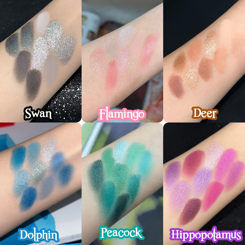 9 barev Paleta očních stínů Třpytivé perleťové matné oční stíny Třpytivé líčení Matné oční stíny Kosmetika pro ženy