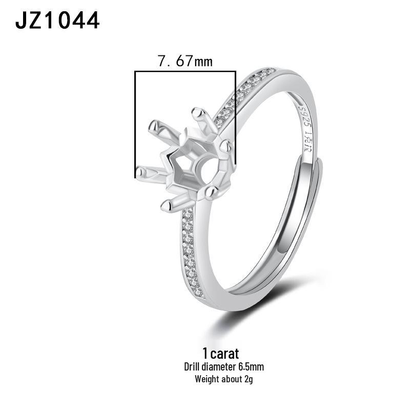 Tingxiang Versatile DIY S925 Sterling Silver Openable Ring Blanks - Multiple Styles