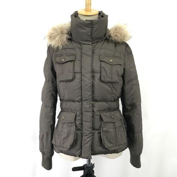 

Пуховик Tokyo Style 22 OCTOBRE с мехом енота Женский M Хаки(ИСПОЛЬЗОВАЛ)