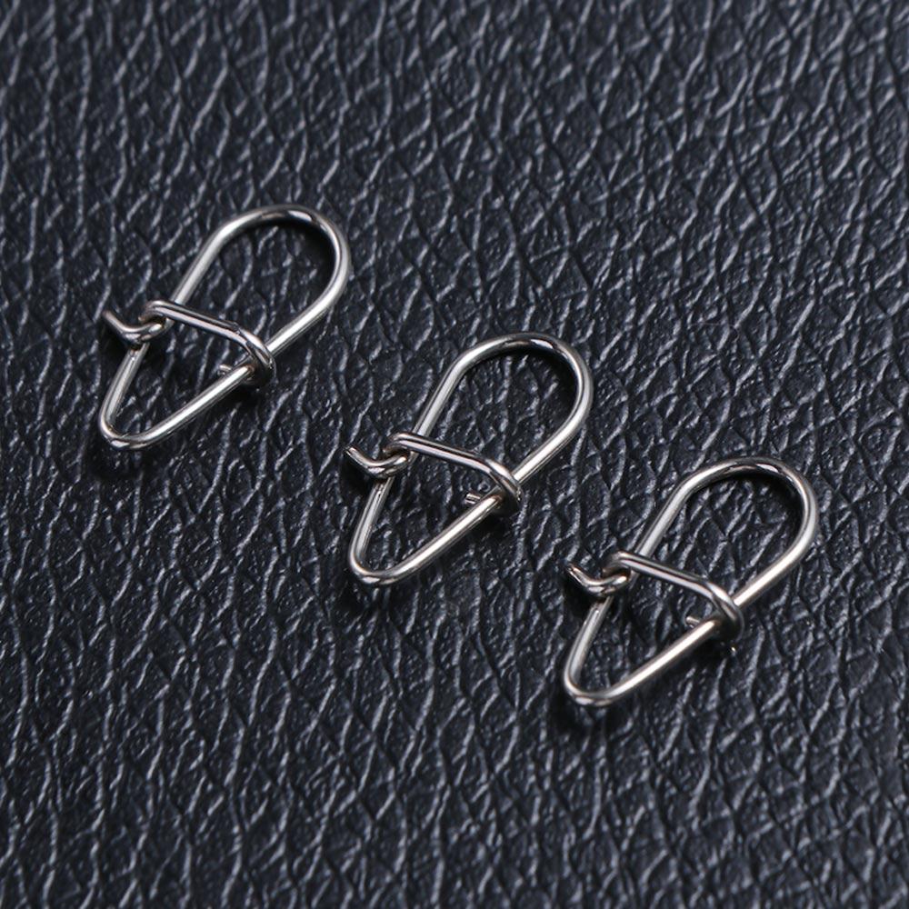 Fish Tool Fishing Lure Connector Fishing Hooked Snap Pin Swivel Lure Connector Lures Hooks Clips