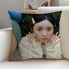 Sweet SShen YueS Cushion Cover Breathable and skinfriendly linen pillowcase square removable and washable cushion