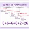 Multi Holes Loose Leaf Punch Portable Book Binding Tool Hole Punch Machine  DIY Craft Project