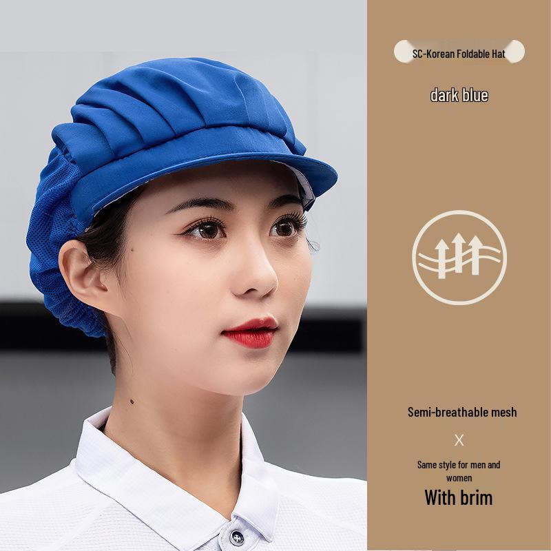 Unisex Atmungsaktive Mesh Kochmütze für Küche und Catering, Anti-Öl, Haarschutz