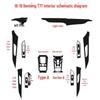 Bestune T77 Carbon Fiber Center Console Sticker - Interior Panel Design