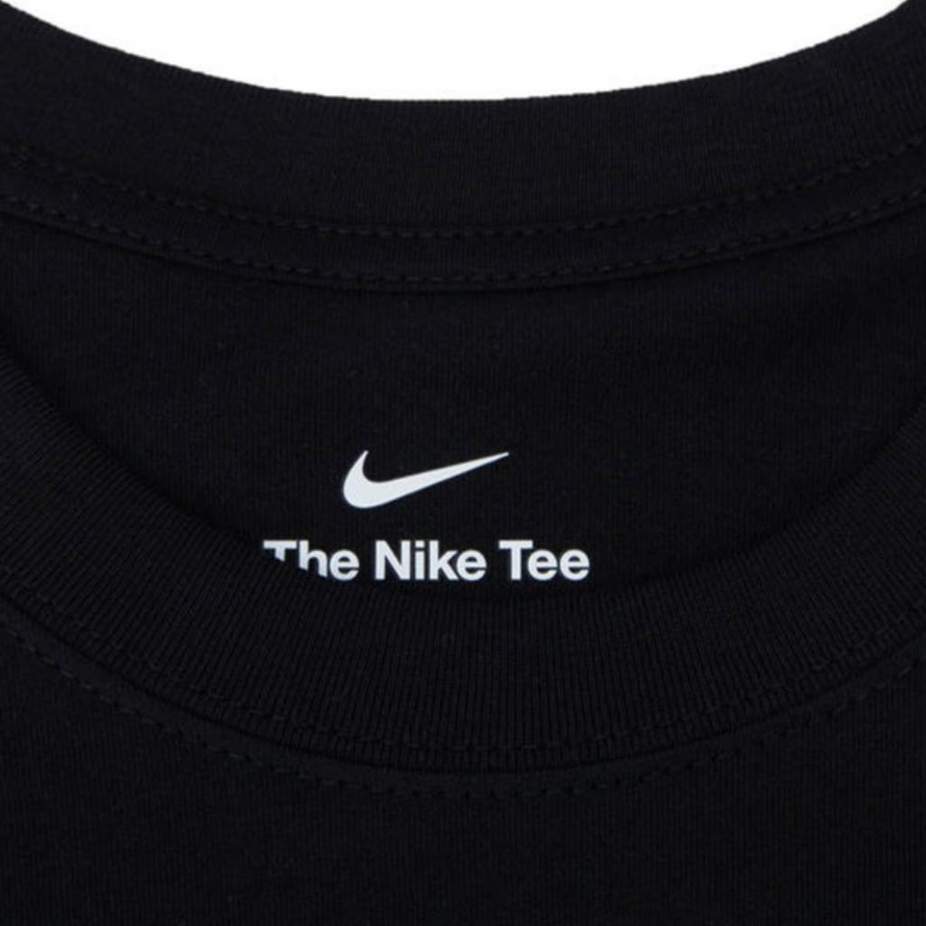 Nike Logo Crown Print American Retro Pattern Sports Short Sleeve Drop Shoulder T-Shirt Men Tops Black FJ2351-010
