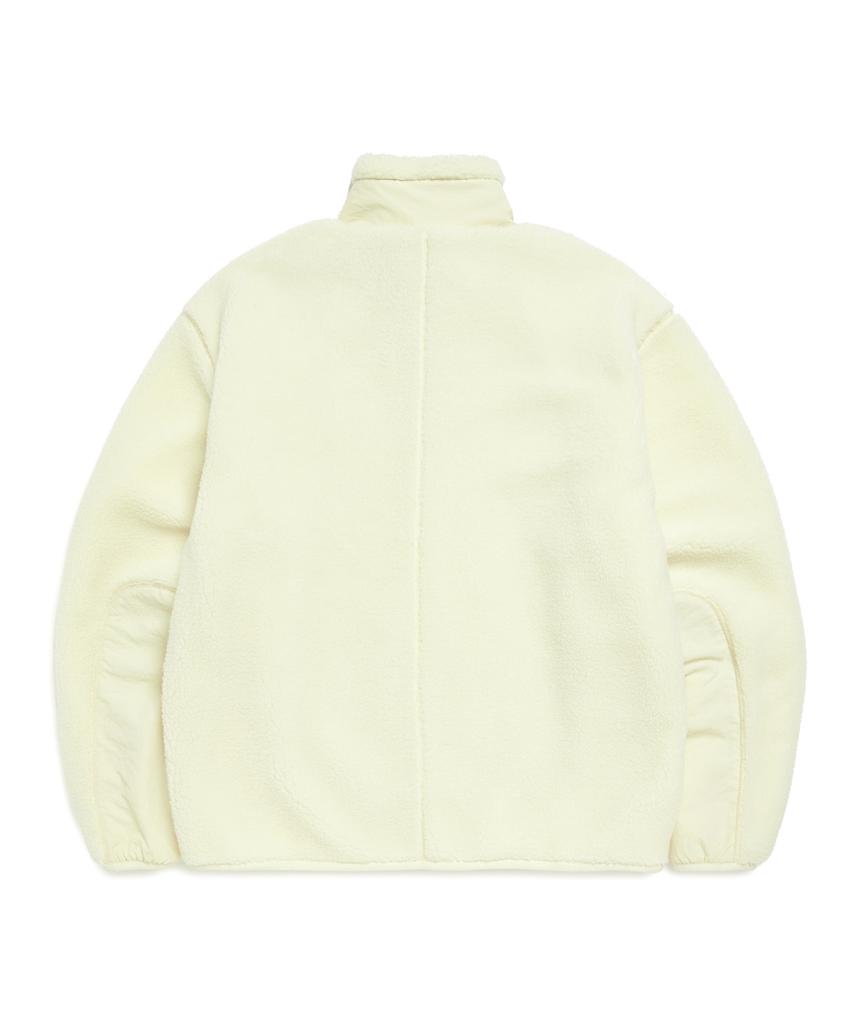 Mark Gonzales Signed Logo Sherpa Jacket - Ivory