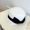 Elegant Straw Hat Women Summer Beach Ladies Casual  long ducK Bowknot Hat Breathable Fashion Sun Hats For female equestrian hat
