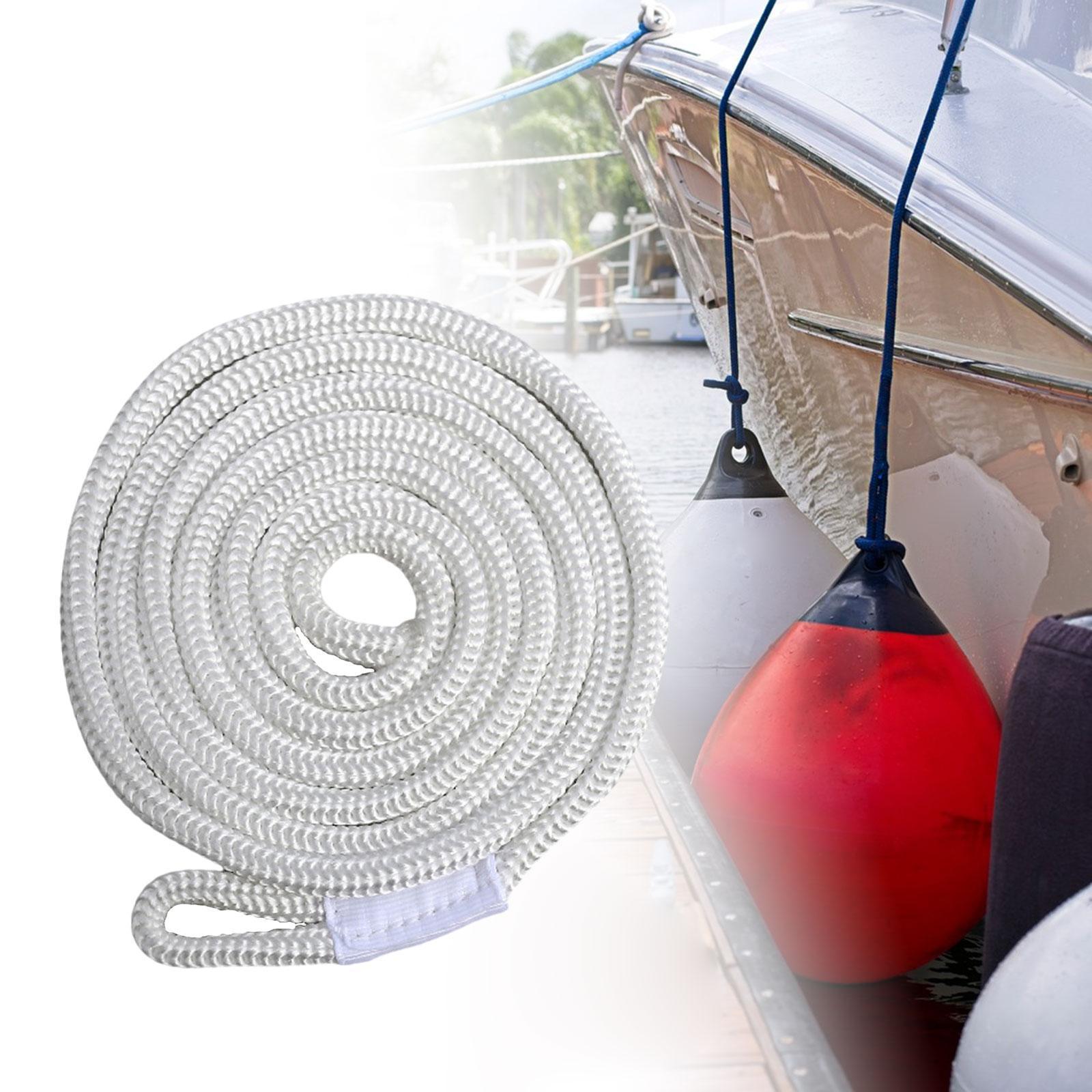 Boat Fender Lines PE Material Dock Line Yacht Fenders Mooring Rope for Pontoon Boat Dock Protection белый