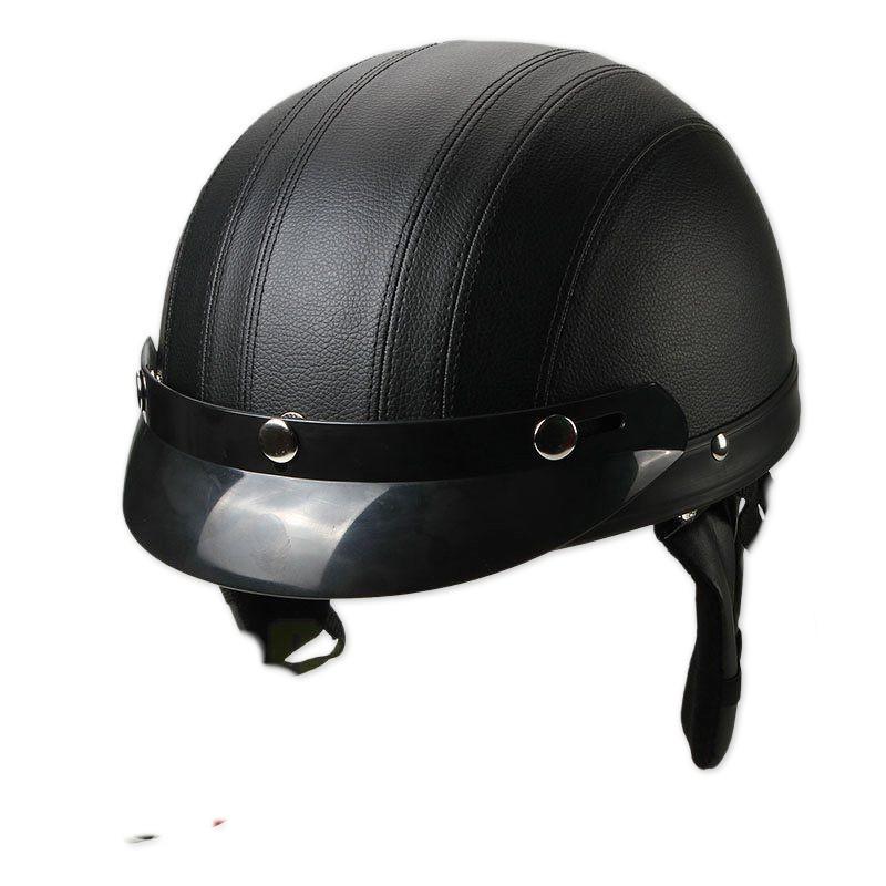 Vintage Style Motorcycle Half Helmet Men Women All-Season Scooter Safety US Inspired Design