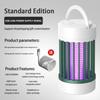 USB Rechargeable Electric Mosquito Killer Lamp, Portable Wall-mounted Bug Zapper for Home Dorm Outdoor