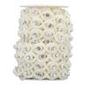 Bead Chain String Half Side Flatback DIY Imitation Pearl String with Rhinestone for Crafts