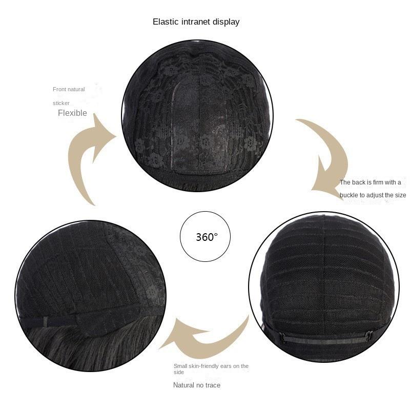 Męskie, brązowe, szare, krótkie włosy z rozcięciem na boku