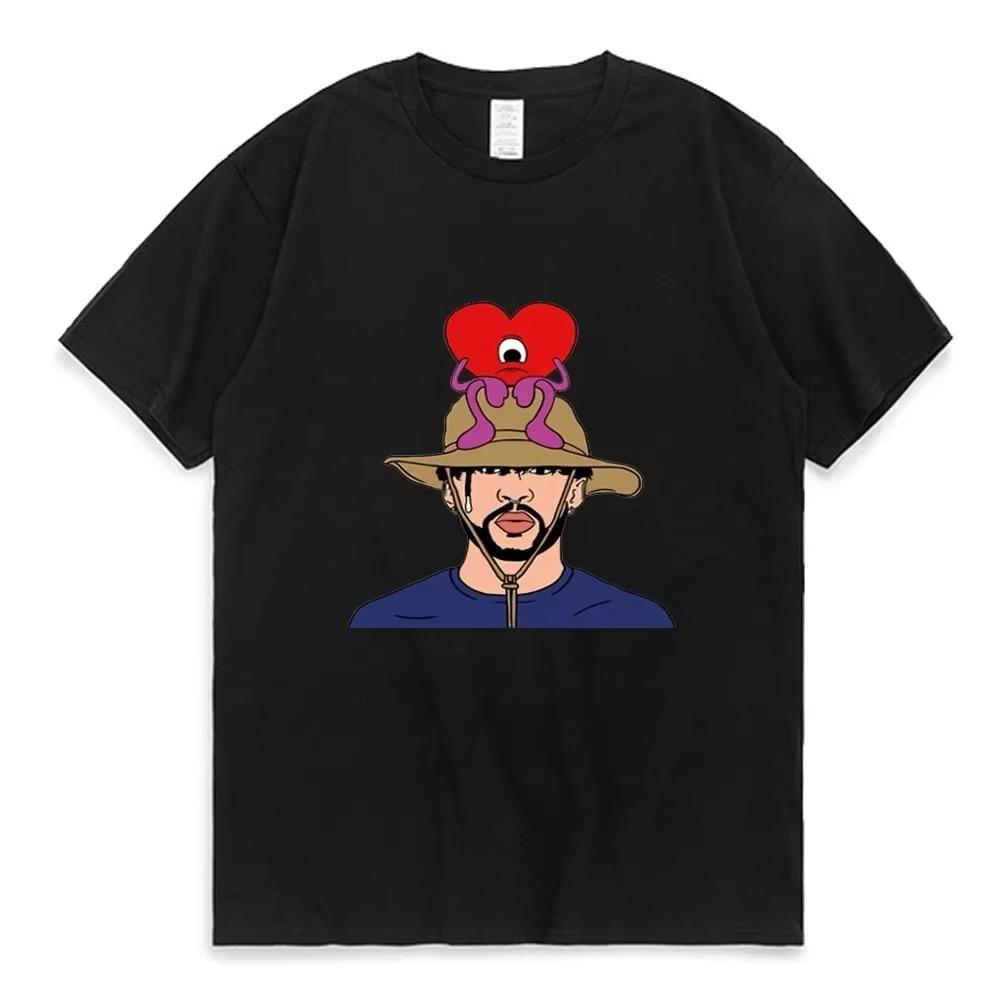 Un Verano Sin Ti Bad Bunny T Shirt Women Men Moscow Mule Printed Shirt Music Album Black Male Short-sleev Camisetas Ropa Hombre