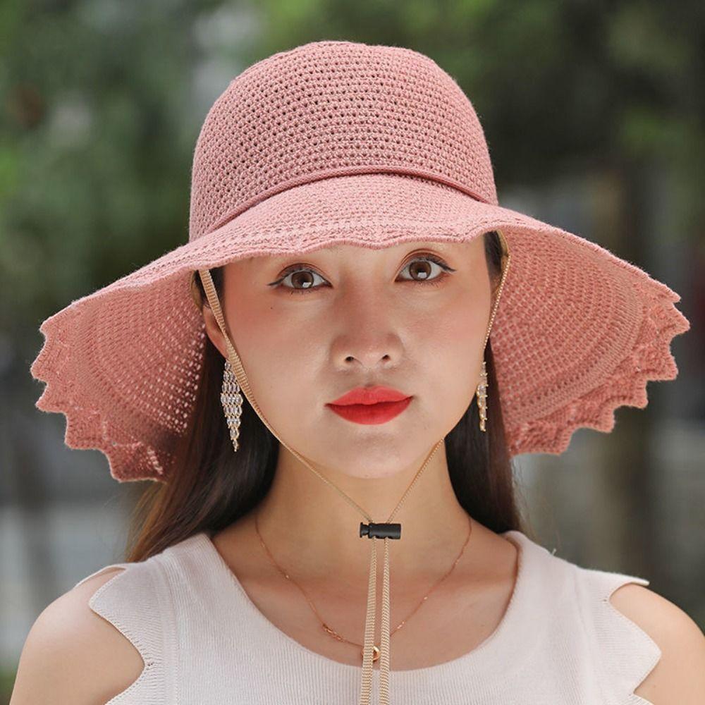 Foldable Sunshade Hat Big Brim Bucket Hat Fashion Fisherman Hat Outdoor