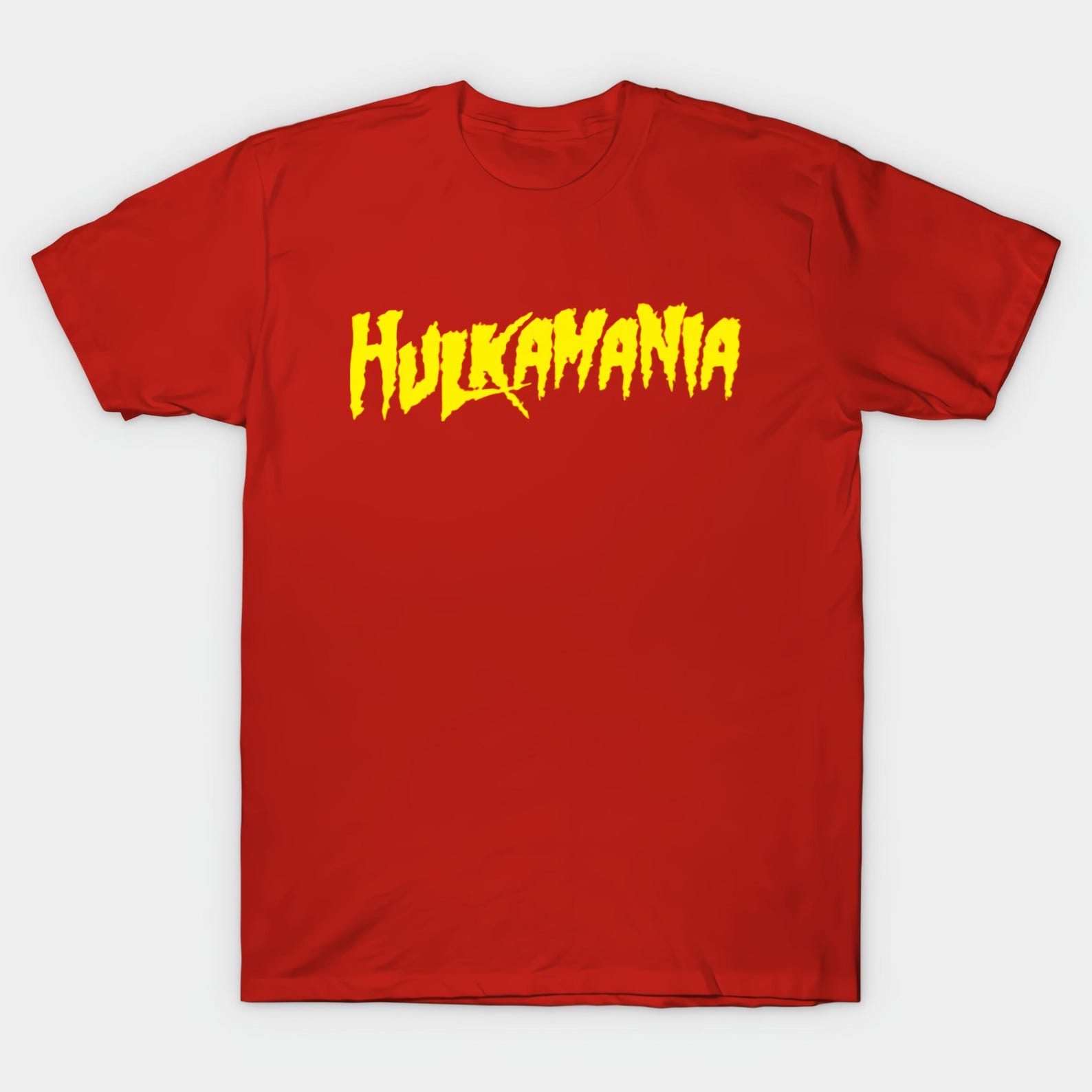 Hulkamania Red T shirt Size S-4X Casual XL