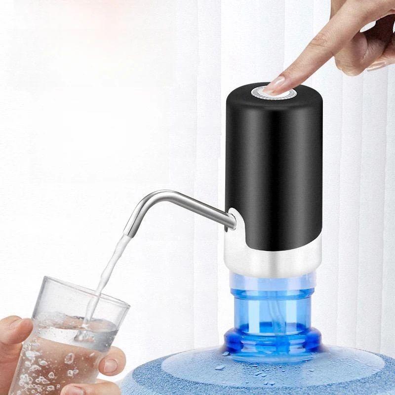 HOMEFISH USB Rechargeable Electric Wireless Water Bottle Pumping Automatic Dispenser Bottle чёрный