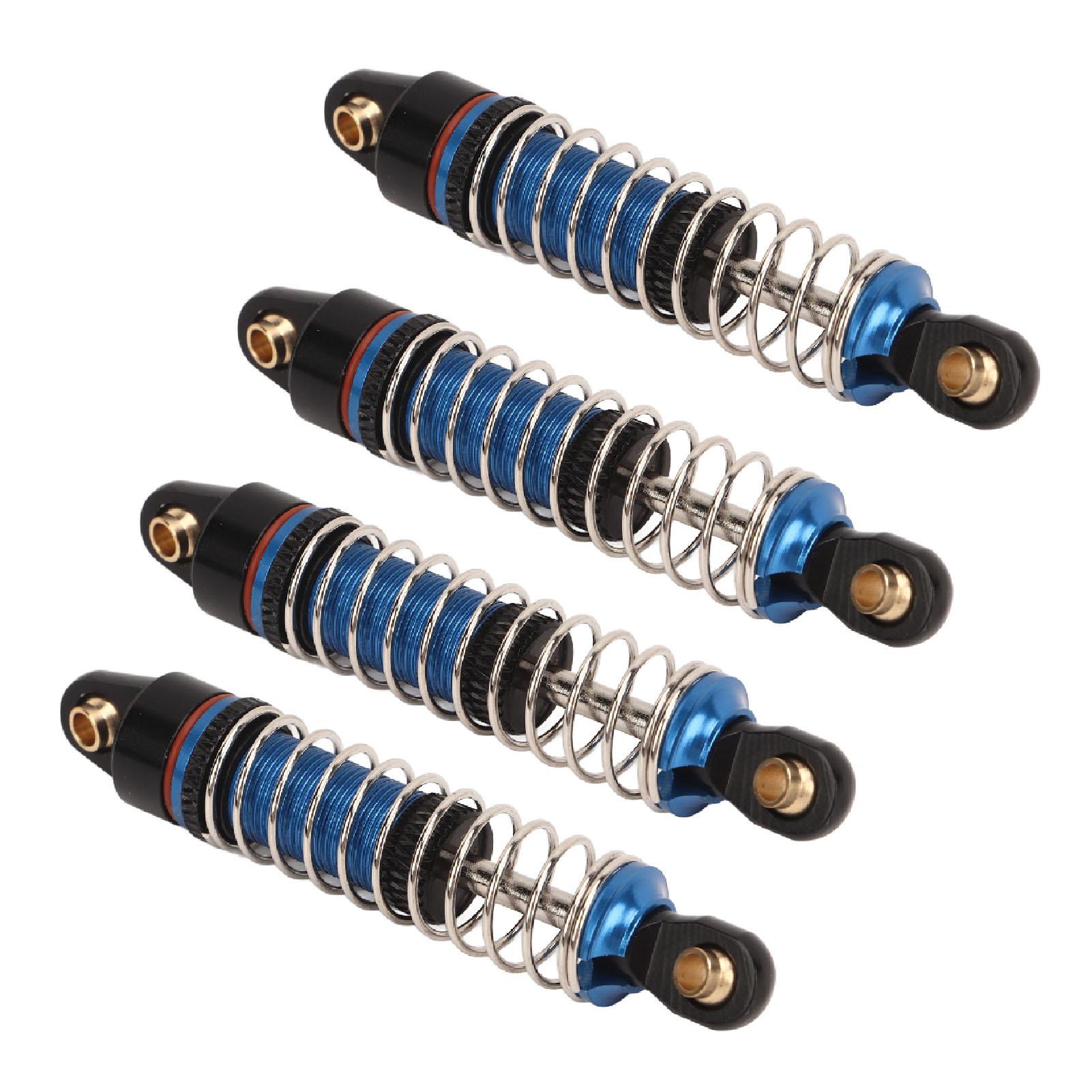 

4pcs RC Shock Absorbers Replacement Aluminum Alloy RC Car Dampers for Traxxas 1 18 Blue синій
