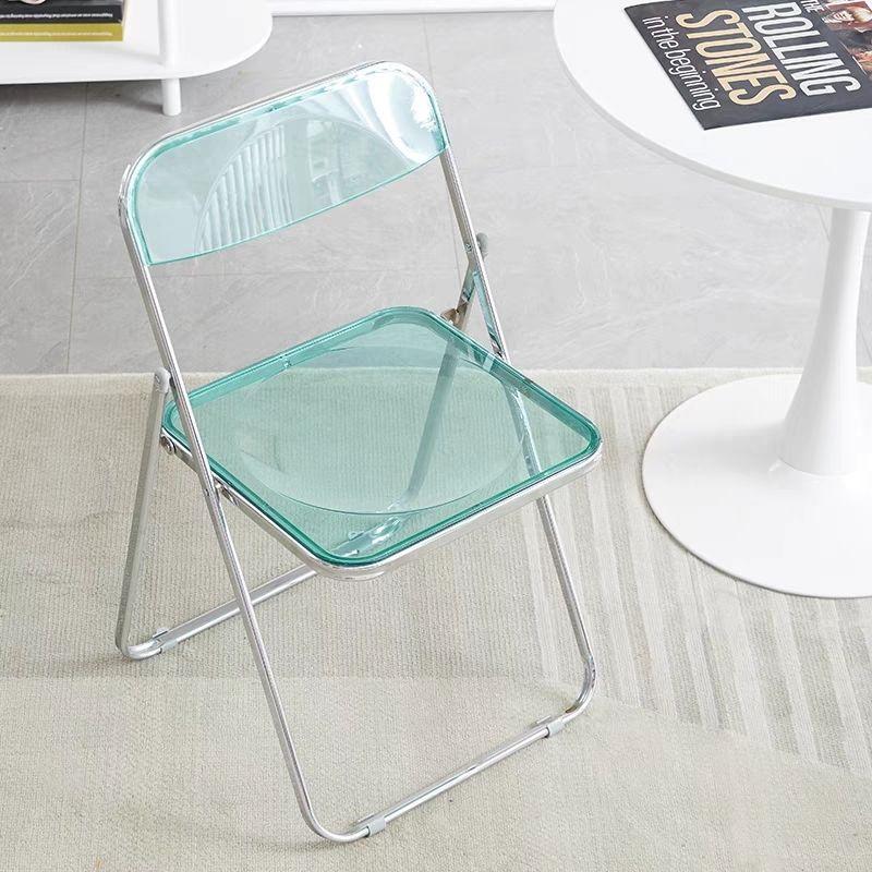 Acrylic Transparent Chair for Photos - Stylish, Portable, Light Luxury Coffee & Dining Chair, Ins Style.