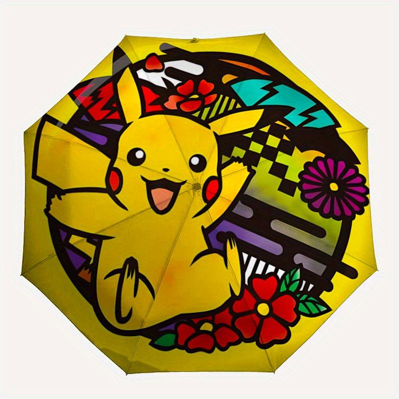 

1pc Pikachu Automatic Umbrella Durable Iron Frame & Plastic Handle, Gift for Men & Women, Sturdy Construction,Playful Design yy250826160