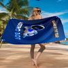 Weltraumabenteuer Roboter Strandtuch Mikrofaser Strandtuch, Leicht und Schnelltrocknend, für Sommerreisen, Schwimmbad Fan Geburtstagsgeschenk