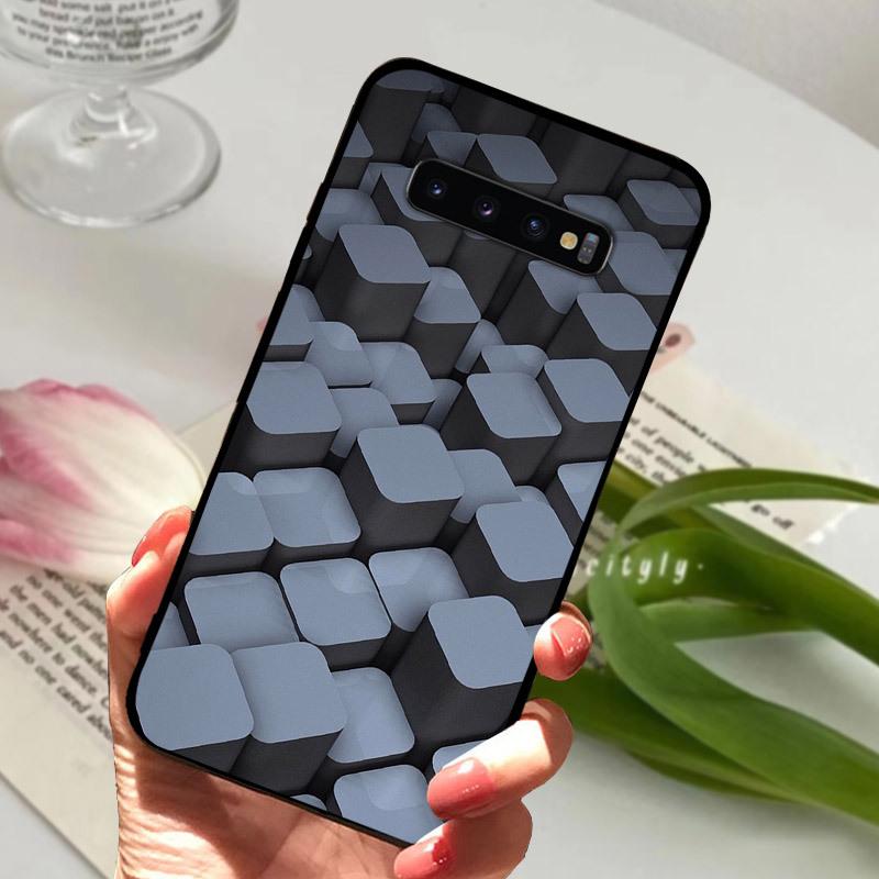 Case For Samsung S10 S10+ S10E Silicone Etui Fashion Painted Soft TPU Coque For Samsung Galaxy S10 S 10 Plus S10E Phone Cover