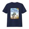 Vintage Retro Flying Burrito Bros th Anniversary Desert Joshua Tree Print Casual T Shirt vintage Washed Breathable Versatile