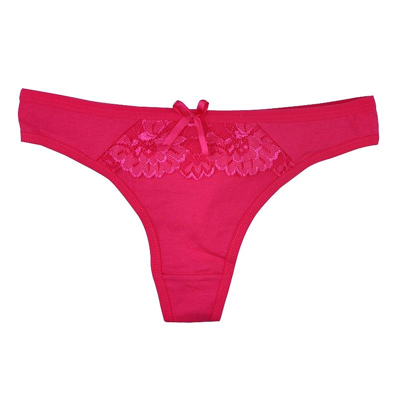 Tanga Sexy de algodón para mujer, tangas, ropa interior, cuerdas, lencería, bragas para mujer, espalda en T, 6 unids/lote