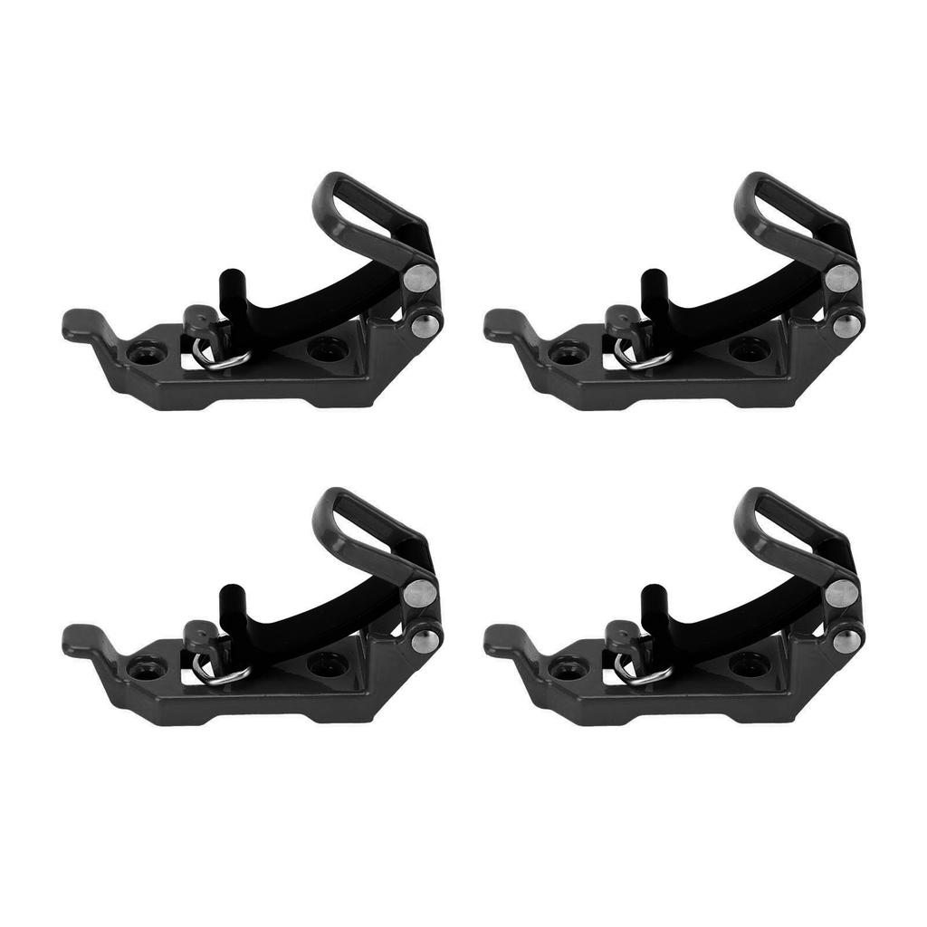 4 Sets Roof Rack Shovel Mount Heavy Duty Multipurpose Metal Rubber Clamp Mounting Bracket for Roof Rack Boats Tool