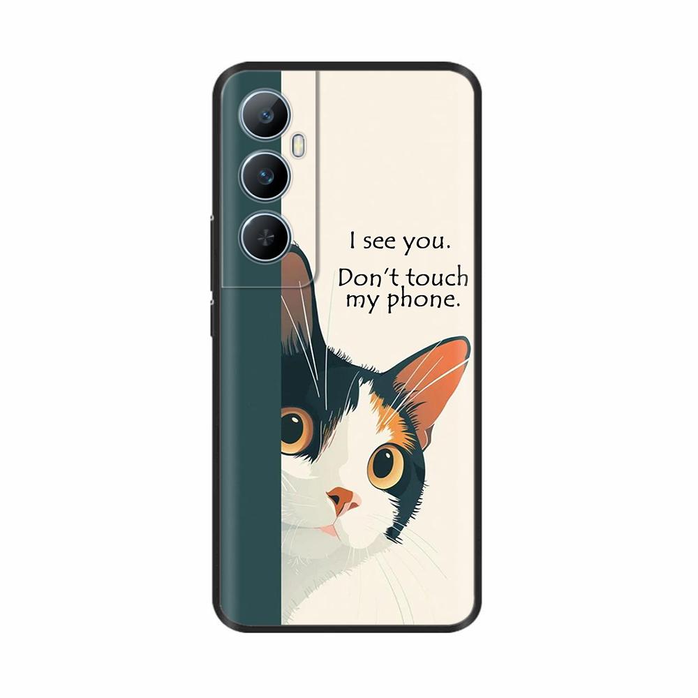 For Realme C65 4G C 65 RealmeC65 6.67" 2024 Silicone Phone Cover Lovely Flower Lightweight Cover for Oppo Realme C65 Cases Shell