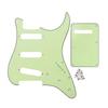 FLEOR Gitarrenteile Set Vintage 8 Löcher ST Gitarren-Schlagbrett SSS Schlagbrett Kratzschutz + Rückplatte + Schrauben