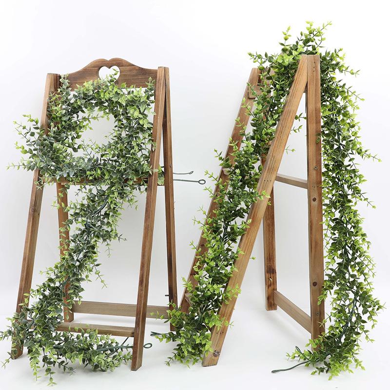 Simulation Eucalyptus Leaf Rattan Wall Hanging Simulation Artificial Green Plant Home Ceiling Hanging Vine Decoration