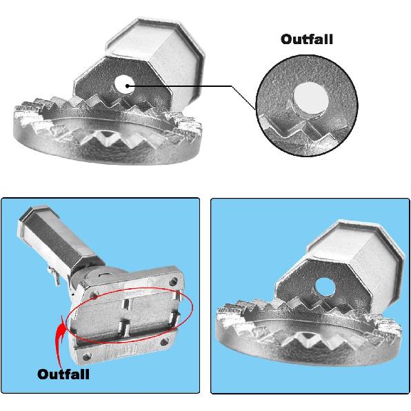 Stainless Steel Flag Pole Holder Heavy Duty Multi-Position Flag Pole Bracket Multi-Angle Adjustment Wall Mounting Bracket for 1 Inch Flag
