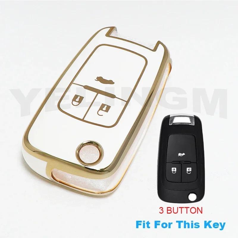 Husă TPU Smart Key Pentru Cheie Auto Chevrolet Fob pentru Chevrolet Chevy Cruze Malibu Camaro Aveo Equinox Impala Sonic 2 3 4 5 Butoane