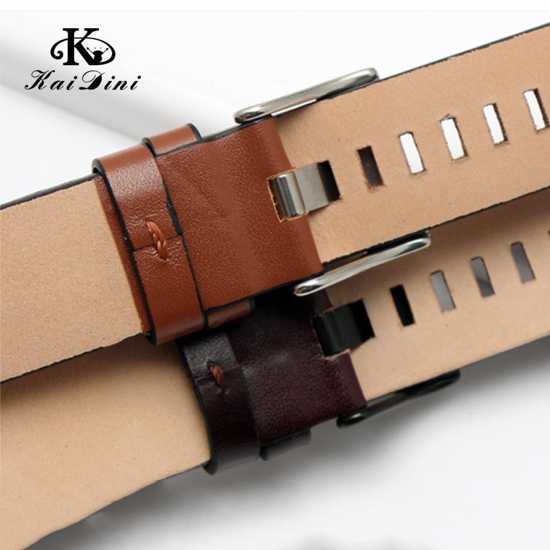 22mm 24mm 26mm 28mm 30mm 32mm Cinturino in Pelle Cinturino per Orologio Bracciale per Orologio Per DZ4346 DZ4357 Pelle di Mucca Accessori per Orologi da Uomo Nero