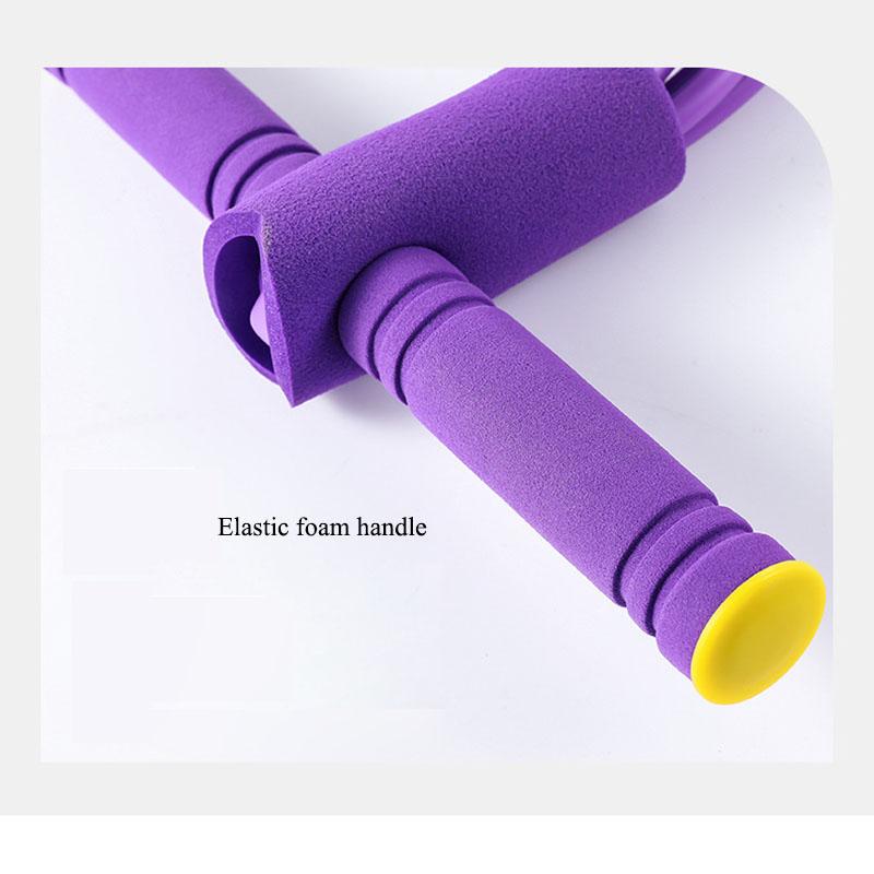 Six-Tube Pedal Tensioner Home Gym Equipment for Yoga Abdominal Strengthening Elastic Band Workout
