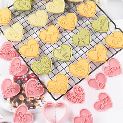 Food Grade Biscuit Moulds Biscuit Molds Valentine's Day Series Small Cookie Molds Suitable for Special Greetings